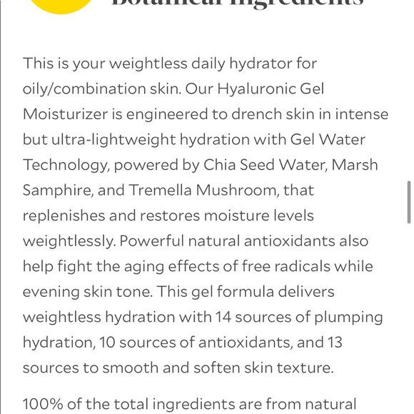 Tata Harper Hyaluronic Gel Moisturizer .33 oz - Picture 2 of 10